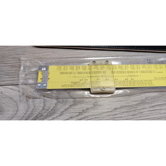 Vintage Pickett 902-ES All Metal Slide Ruler w/Original Box & Instructions, Case - Picture 6 of 15